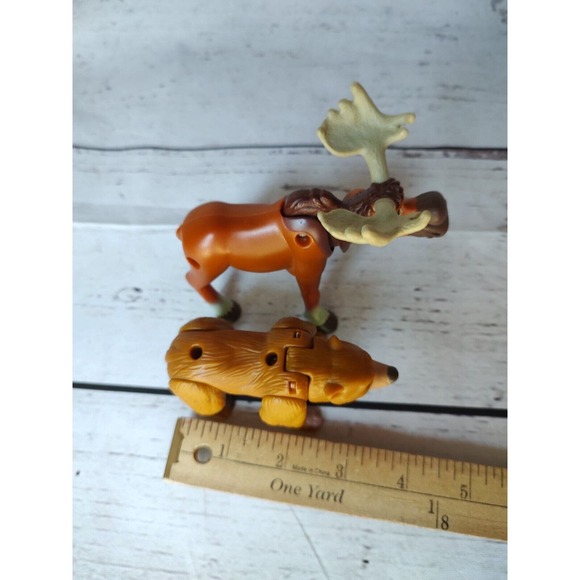 Brother Bear 2pc Lot Toy Kenai Bear Rutt Disney Mcdonalds 2003 - Picture 7 of 8